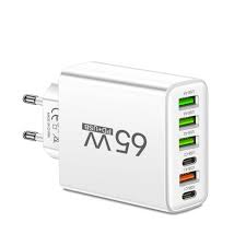 PowerMax 65W 6-in-1 Snelle Oplader